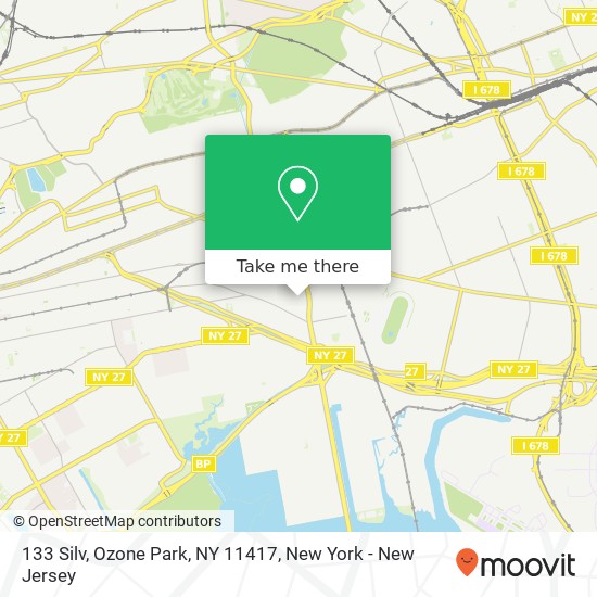 Mapa de 133 Silv, Ozone Park, NY 11417