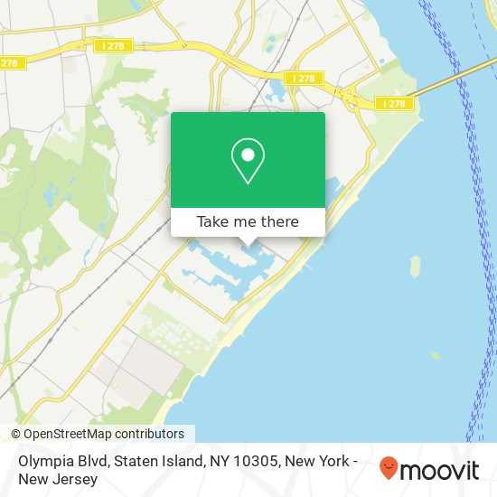 Mapa de Olympia Blvd, Staten Island, NY 10305