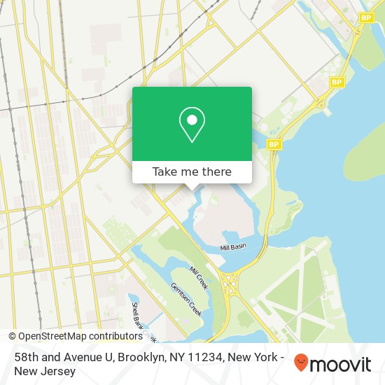 Mapa de 58th and Avenue U, Brooklyn, NY 11234