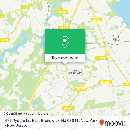 475 Ryders Ln, East Brunswick, NJ 08816 map