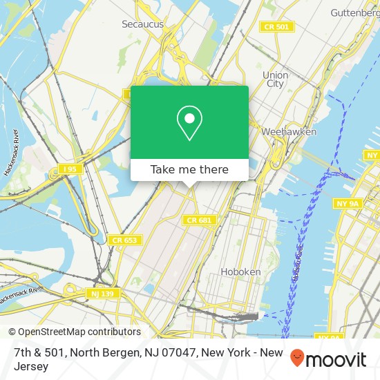 7th & 501, North Bergen, NJ 07047 map