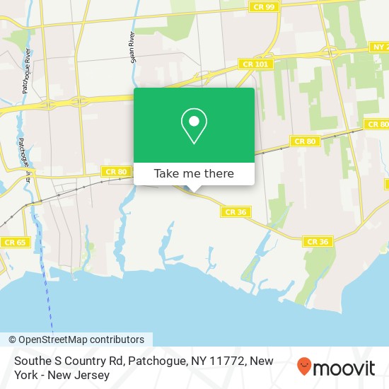 Southe S Country Rd, Patchogue, NY 11772 map