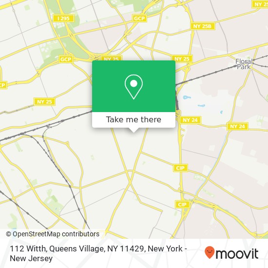 Mapa de 112 Witth, Queens Village, NY 11429