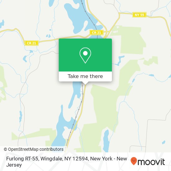 Mapa de Furlong RT-55, Wingdale, NY 12594