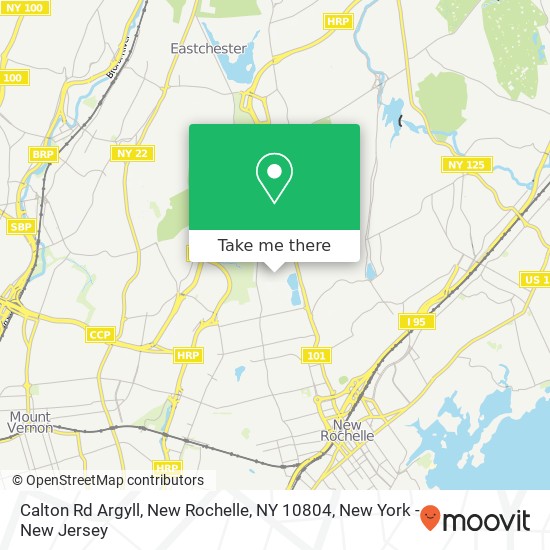 Mapa de Calton Rd Argyll, New Rochelle, NY 10804