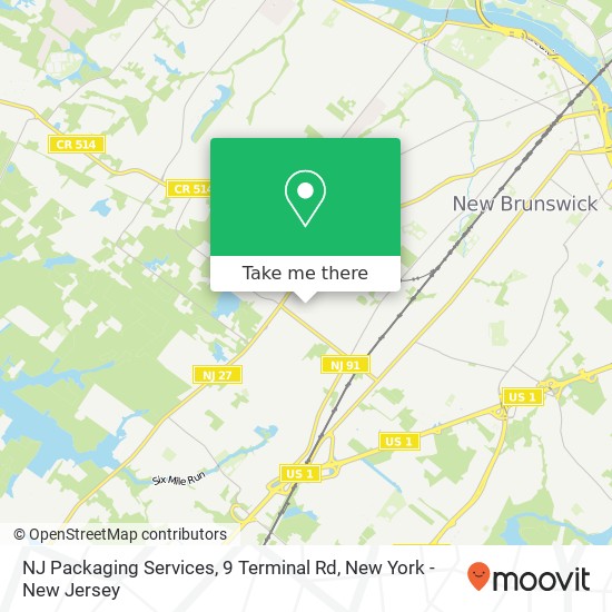 Mapa de NJ Packaging Services, 9 Terminal Rd