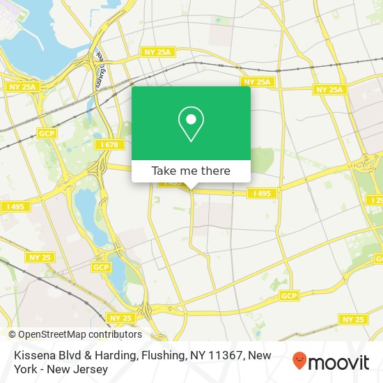 Mapa de Kissena Blvd & Harding, Flushing, NY 11367