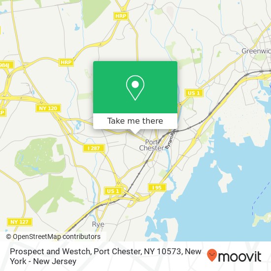Mapa de Prospect and Westch, Port Chester, NY 10573