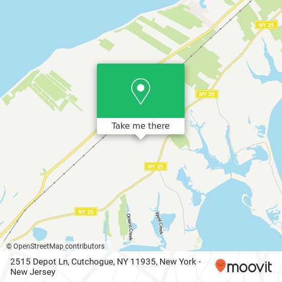 Mapa de 2515 Depot Ln, Cutchogue, NY 11935