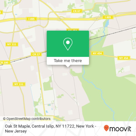 Oak St Maple, Central Islip, NY 11722 map