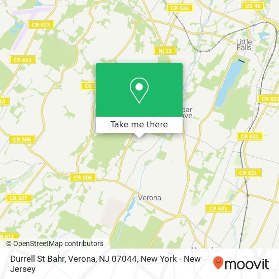 Durrell St Bahr, Verona, NJ 07044 map