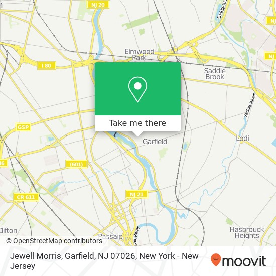 Jewell Morris, Garfield, NJ 07026 map