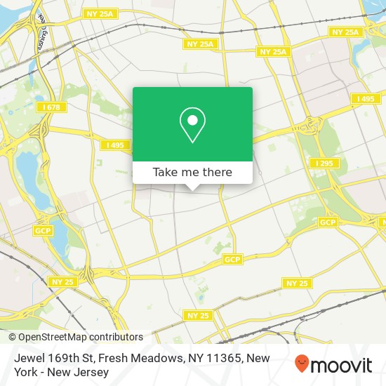 Mapa de Jewel 169th St, Fresh Meadows, NY 11365