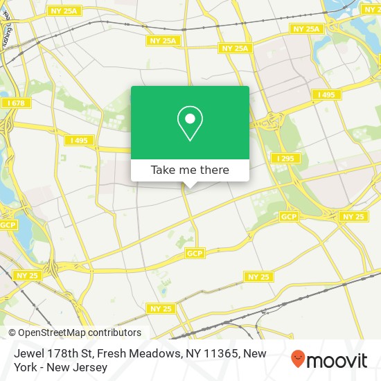 Mapa de Jewel 178th St, Fresh Meadows, NY 11365