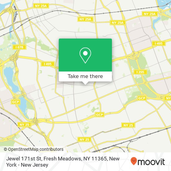 Mapa de Jewel 171st St, Fresh Meadows, NY 11365