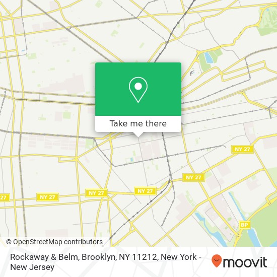 Mapa de Rockaway & Belm, Brooklyn, NY 11212