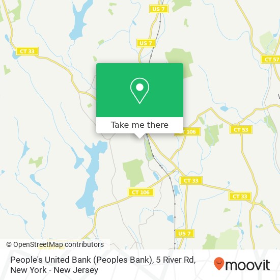 Mapa de People's United Bank (Peoples Bank), 5 River Rd