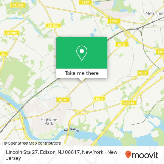 Lincoln Sta 27, Edison, NJ 08817 map