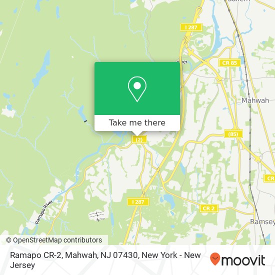 Ramapo CR-2, Mahwah, NJ 07430 map