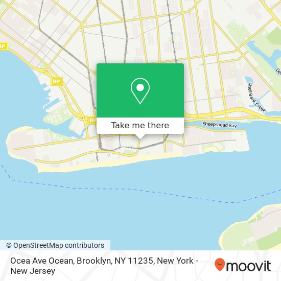 Ocea Ave Ocean, Brooklyn, NY 11235 map