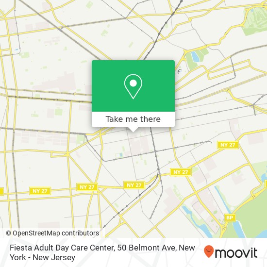 Fiesta Adult Day Care Center, 50 Belmont Ave map