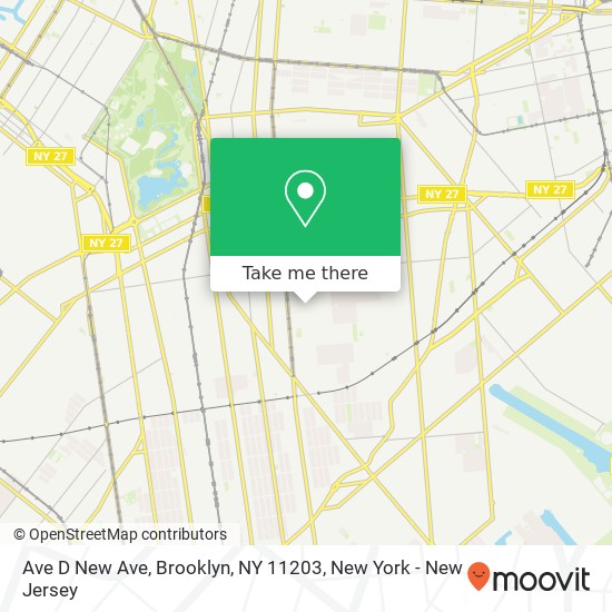 Ave D New Ave, Brooklyn, NY 11203 map