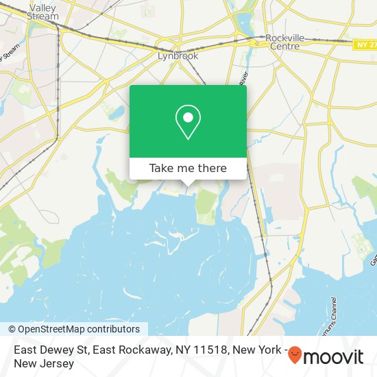 Mapa de East Dewey St, East Rockaway, NY 11518
