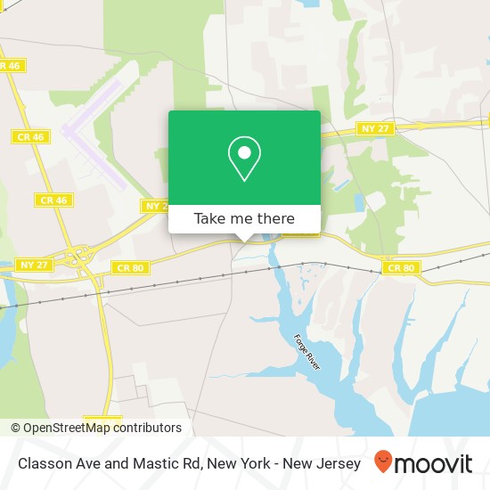 Mapa de Classon Ave and Mastic Rd
