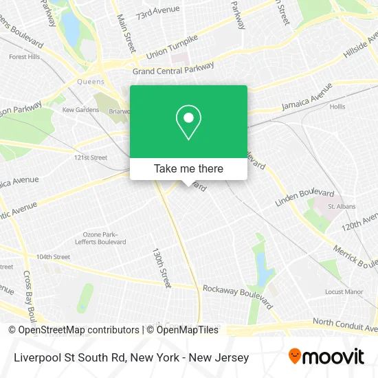 Liverpool St South Rd map