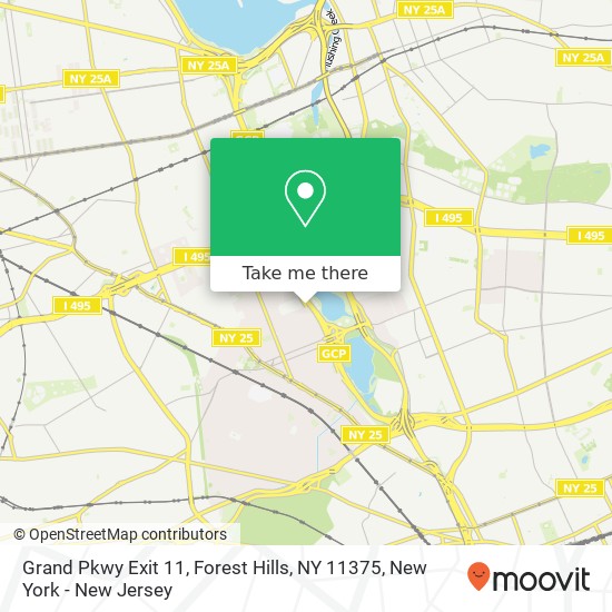 Grand Pkwy Exit 11, Forest Hills, NY 11375 map