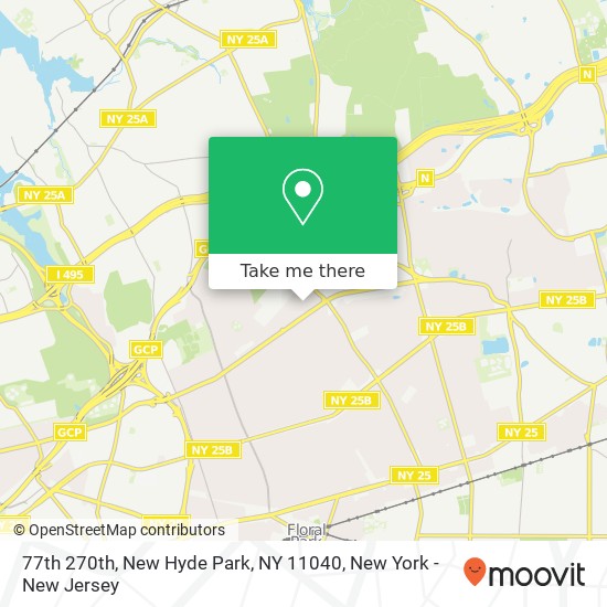Mapa de 77th 270th, New Hyde Park, NY 11040