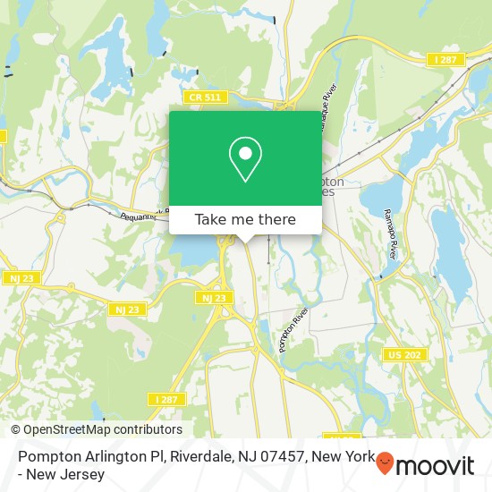 Mapa de Pompton Arlington Pl, Riverdale, NJ 07457