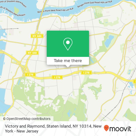 Victory and Raymond, Staten Island, NY 10314 map