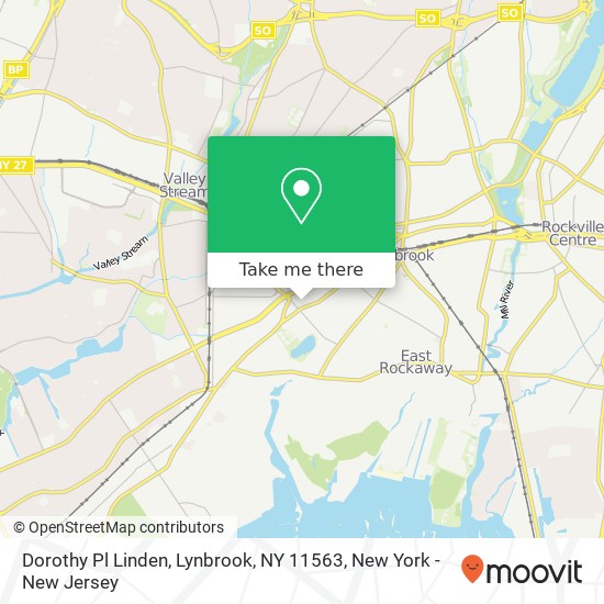 Mapa de Dorothy Pl Linden, Lynbrook, NY 11563