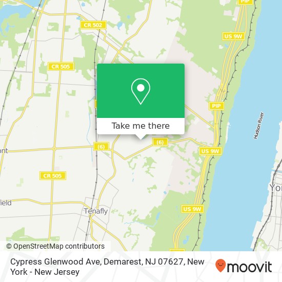 Cypress Glenwood Ave, Demarest, NJ 07627 map