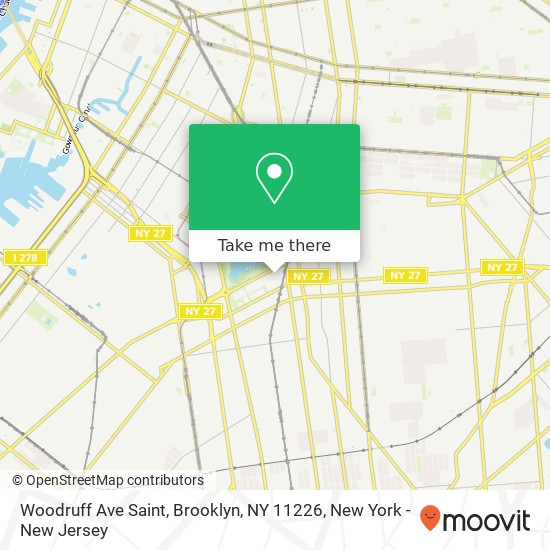 Woodruff Ave Saint, Brooklyn, NY 11226 map