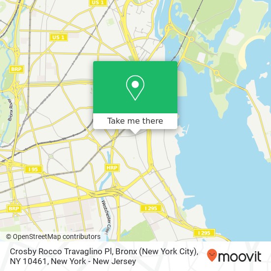 Mapa de Crosby Rocco Travaglino Pl, Bronx (New York City), NY 10461