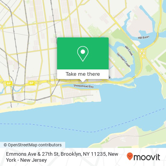 Emmons Ave & 27th St, Brooklyn, NY 11235 map