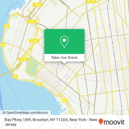 Bay Pkwy 18th, Brooklyn, NY 11204 map