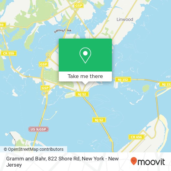 Gramm and Bahr, 822 Shore Rd map