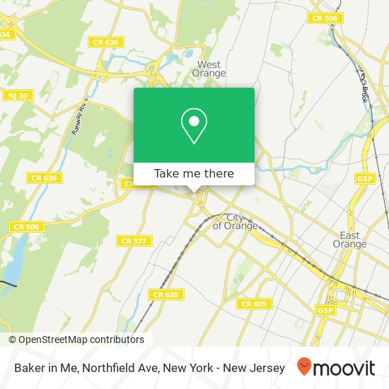 Mapa de Baker in Me, Northfield Ave