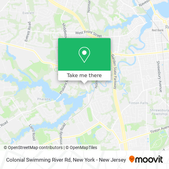 Colonial Swimming River Rd map