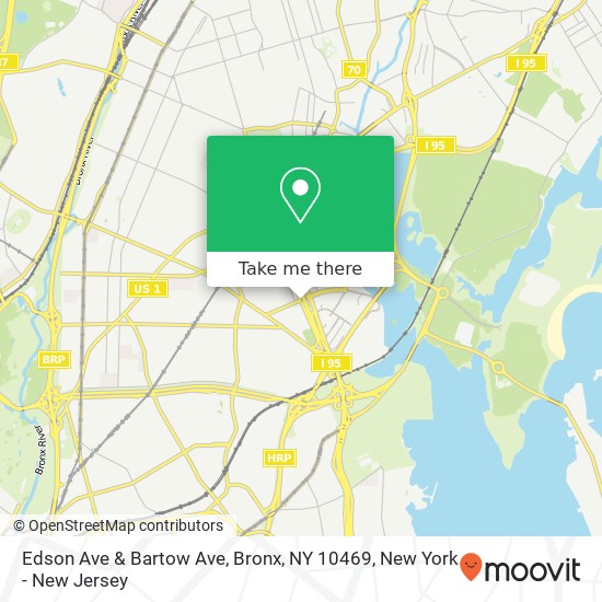 Edson Ave & Bartow Ave, Bronx, NY 10469 map