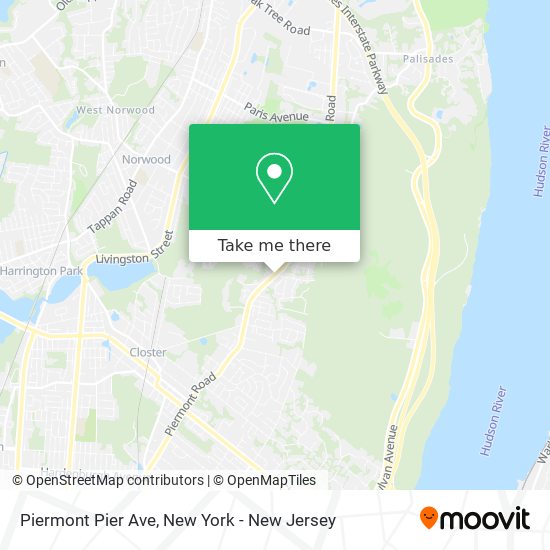 Piermont Pier Ave map