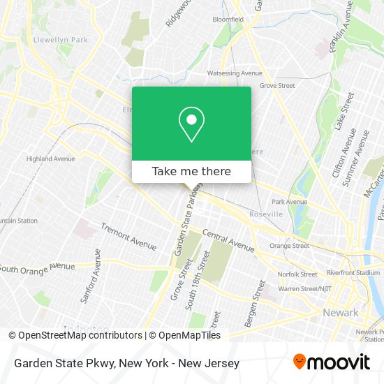 Mapa de Garden State Pkwy