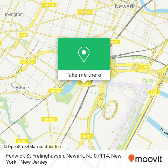 Fenwick St Frelinghuysen, Newark, NJ 07114 map