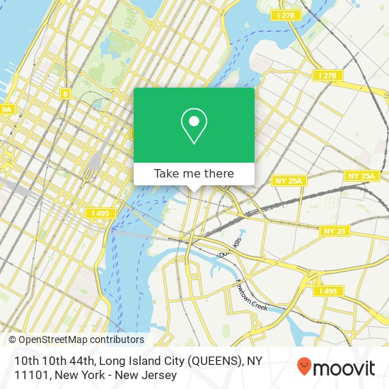 10th 10th 44th, Long Island City (QUEENS), NY 11101 map