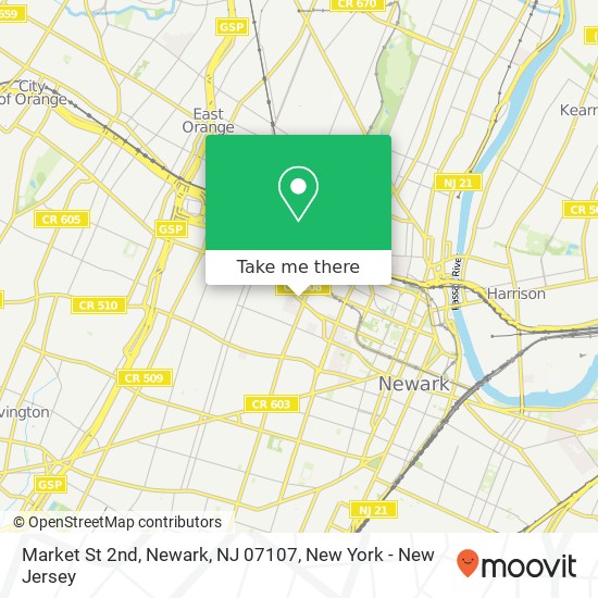 Market St 2nd, Newark, NJ 07107 map