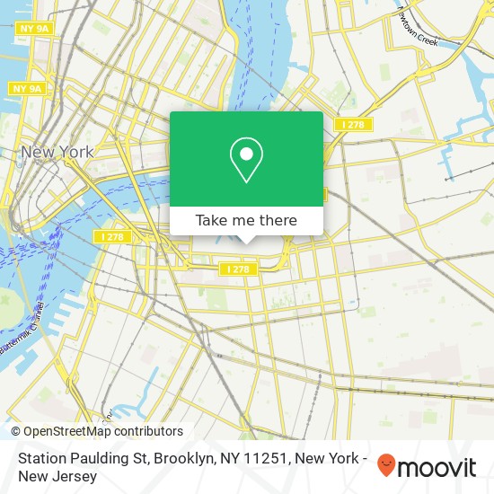 Mapa de Station Paulding St, Brooklyn, NY 11251