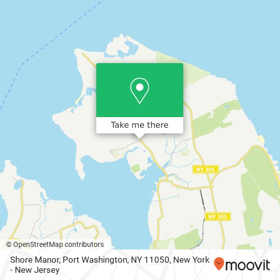 Mapa de Shore Manor, Port Washington, NY 11050